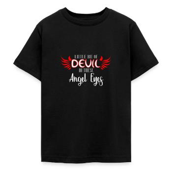Teufel Engel - Teenager T-Shirt - Schwarz - Vorne - AI Model Teenager Male light (155cm)