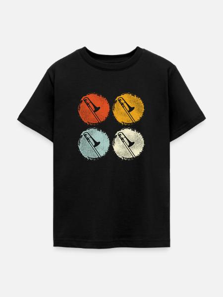 Posaune - Teenager T-Shirt - Schwarz