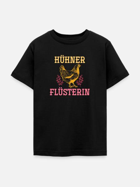 Huhn - Teenager T-Shirt - Schwarz