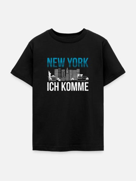 New York - Teenager T-Shirt - Schwarz