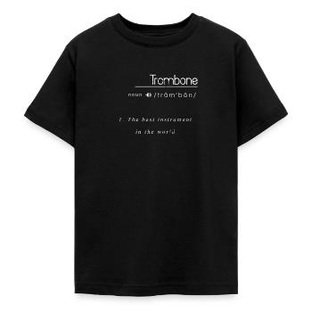 Posaune - Teenager T-Shirt - Schwarz - Vorne - AI Model Teenager Male light (155cm)