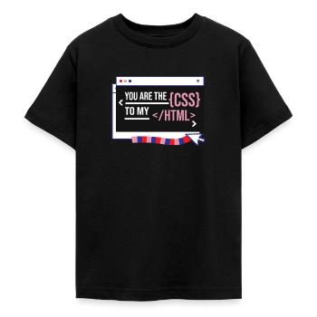 Software Developer Engineer - Teenage T-Shirt - black - Front - AI Model Teenager Male light (155cm)