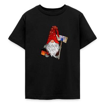 Blaulicht Wichtel Weihnachtsgnom - Teenager T-Shirt - Schwarz - Vorne - AI Model Teenager Male light (155cm)