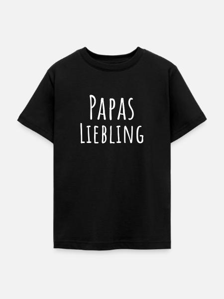 Papas Liebling - Teenager T-Shirt - Schwarz