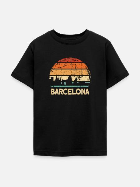 Barcelona - Teenager T-Shirt - Schwarz