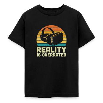 Virtual Reality VR Geschenk - Teenager T-Shirt - Schwarz - Vorne - AI Model Teenager Male light (155cm)