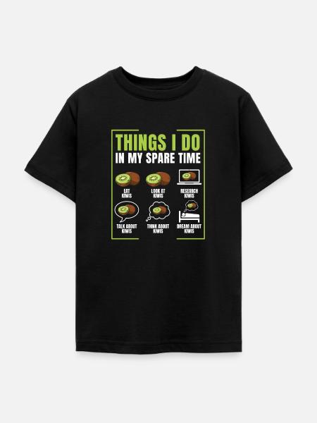 Kiwi - Teenager T-Shirt - Schwarz