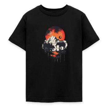 Elefant - Teenager T-Shirt - Schwarz - Vorne - AI Model Teenager Male light (155cm)