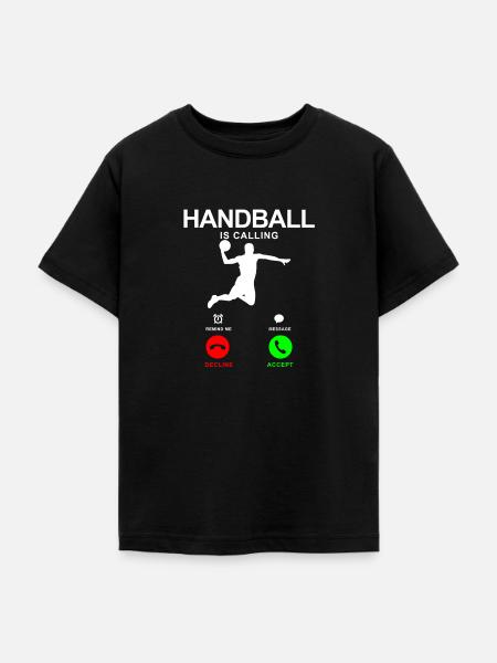 Handball - Teenager T-Shirt - Schwarz