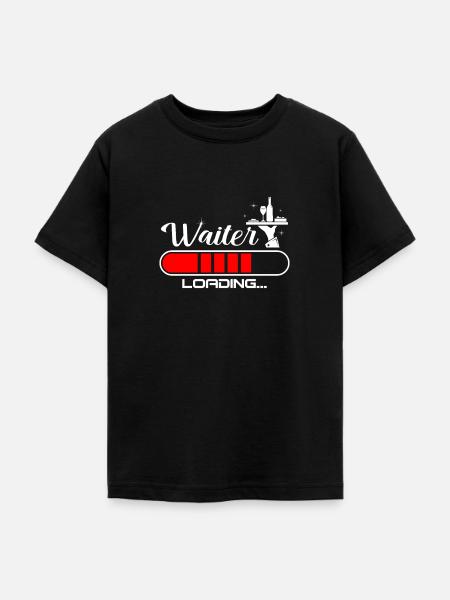 Kellner - Teenager T-Shirt - Schwarz