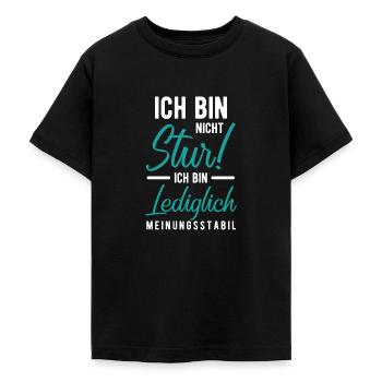 lustiger spruch - Teenager T-Shirt - Schwarz - Vorne - AI Model Teenager Male light (155cm)