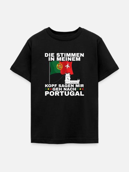 Portugal - Teenager T-Shirt - Schwarz
