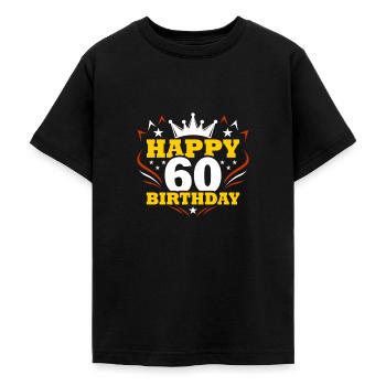 60. Geburtstag - Teenager T-Shirt - Schwarz - Vorne - AI Model Teenager Male light (155cm)