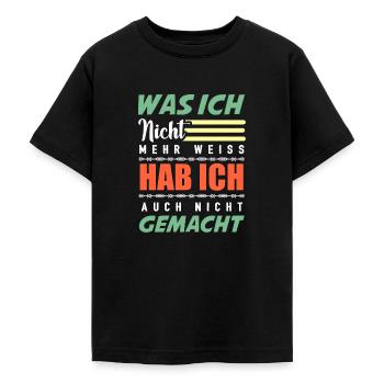 lustiger Spruch - Teenager T-Shirt - Schwarz - Vorne - AI Model Teenager Male light (155cm)