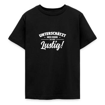 lustiger Spruch - Teenager T-Shirt - Schwarz - Vorne - AI Model Teenager Male light (155cm)