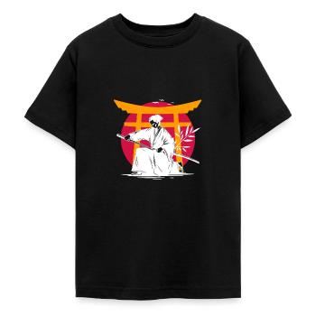 Japan - Teenager T-Shirt - Schwarz - Vorne - AI Model Teenager Male light (155cm)