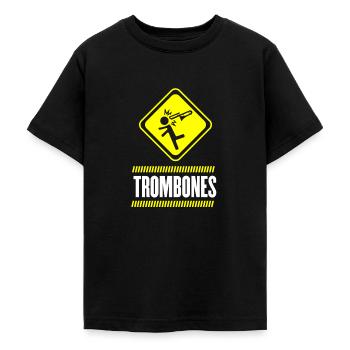 Posaune - Teenager T-Shirt - Schwarz - Vorne - AI Model Teenager Male light (155cm)