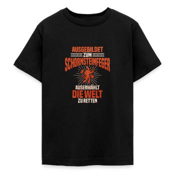 Schornsteinfeger - Teenager T-Shirt - Schwarz - Vorne - AI Model Teenager Male light (155cm)