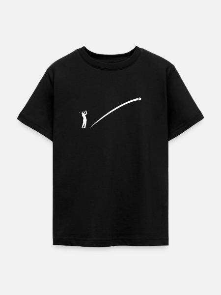 Golf - Teenager T-Shirt - Schwarz