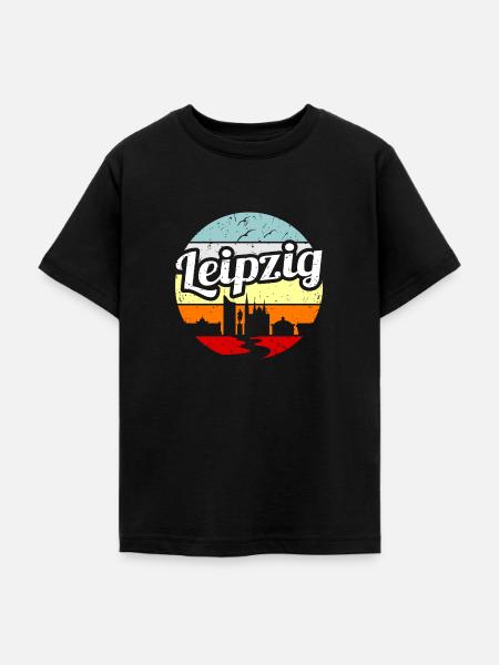 Leipzig - Teenager T-Shirt - Schwarz