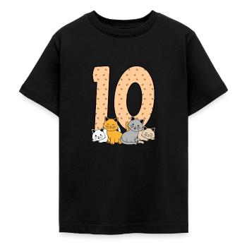 10. Geburtstag - Teenager T-Shirt - Schwarz - Vorne - AI Model Teenager Male light (155cm)