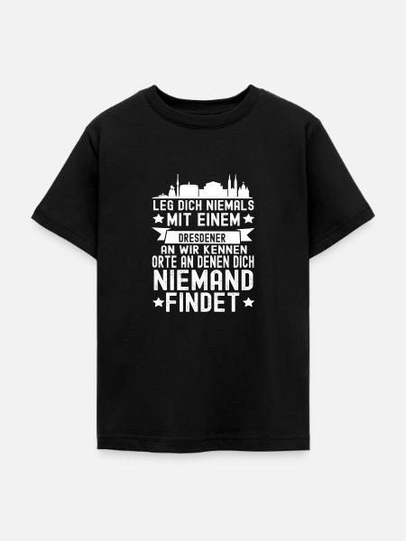 Dresden - Teenager T-Shirt - Schwarz