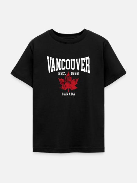 Vancouver - Teenager T-Shirt - Schwarz