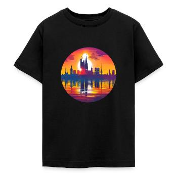 Osnabruck Skyline - Teenager T-Shirt - Schwarz - Vorne - AI Model Teenager Male light (155cm)
