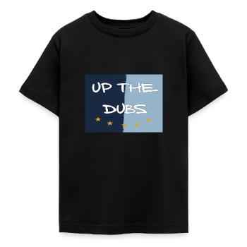 Up The Dubs Cinq Étoiles - T-shirt Ado - noir - Devant - AI Model Teenager Male light (155cm)