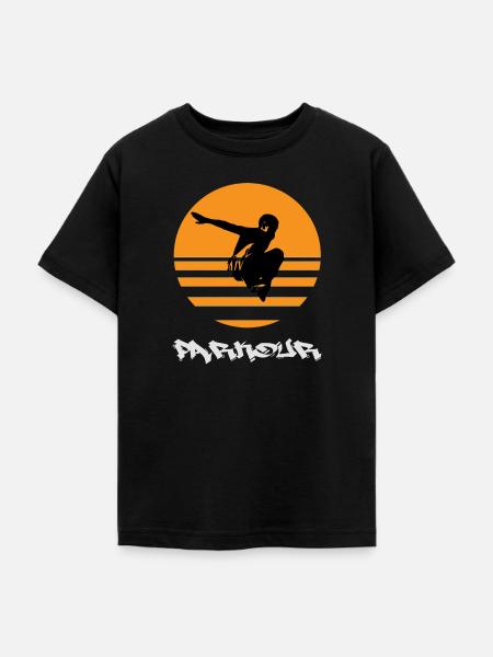 Parkour - Teenager T-Shirt - Schwarz