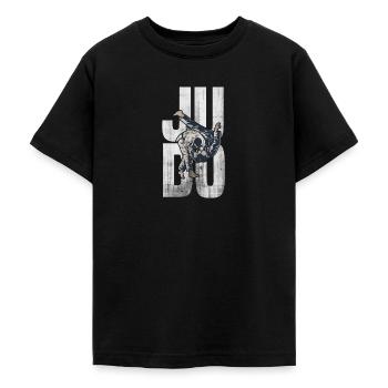 Judo - T-shirt Ado - noir - Devant - AI Model Teenager Male light (155cm)