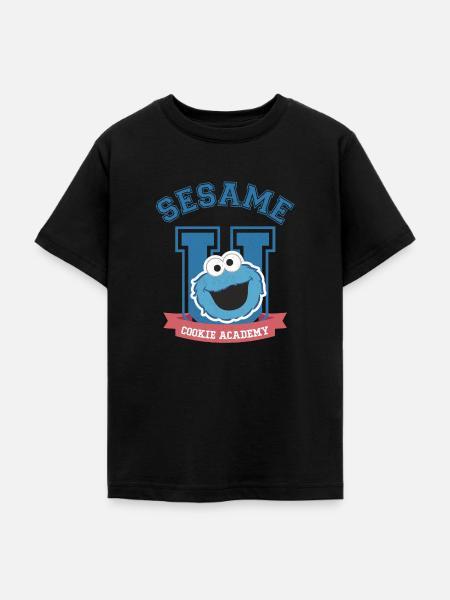 Sesamstraße Cookie Academy - Teenager T-Shirt - Schwarz