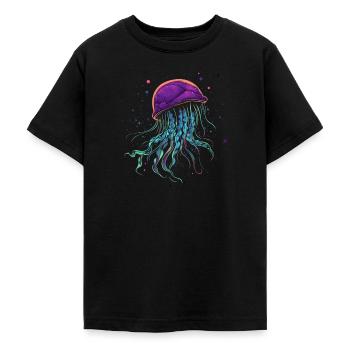Qualle - Teenager T-Shirt - Schwarz - Vorne - AI Model Teenager Male light (155cm)