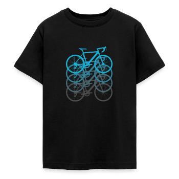 bicycle - Teenage T-Shirt - black - Front - AI Model Teenager Male light (155cm)