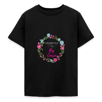 Großer Cousin Cousine Cousinchen Familie Verwandt - Teenager T-Shirt - Schwarz - Vorne - AI Model Teenager Male light (155cm)