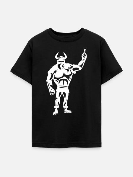 Hardstyle Wikinger - Teenager T-Shirt - Schwarz