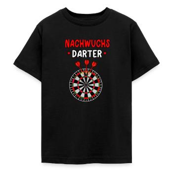 Nachwuchs Darter Darts Dart Dartspieler 180 - Teenager T-Shirt - Schwarz - Vorne - AI Model Teenager Male light (155cm)