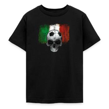 Italy Football Fan - Teenage T-Shirt - black - Front - AI Model Teenager Male light (155cm)