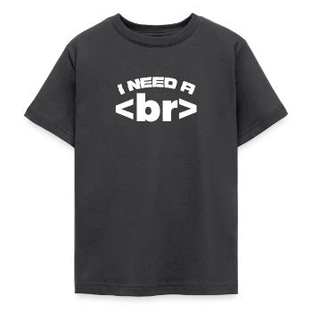 Programmer computer code informatics gift - Teenage T-Shirt - dark grey - Front - AI Model Teenager Male light (155cm)