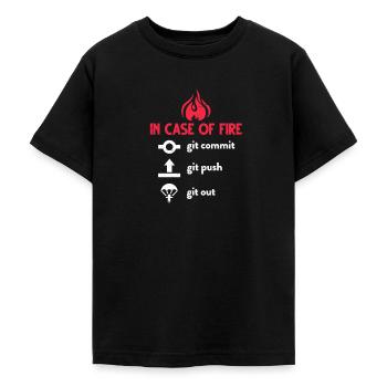 programmer - Teenage T-Shirt - black - Front - AI Model Teenager Male light (155cm)