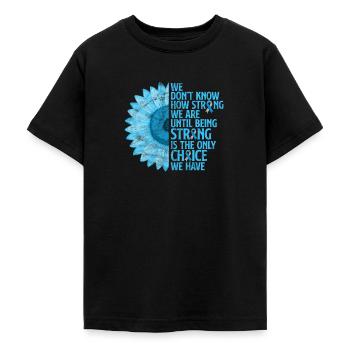 Diabetes - Teenage T-Shirt - black - Front - AI Model Teenager Male light (155cm)