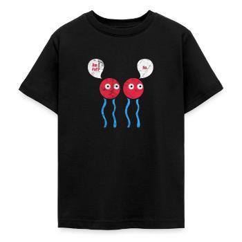 Biology - Teenage T-Shirt - black - Front - AI Model Teenager Male light (155cm)