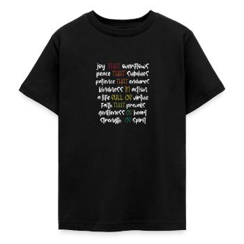 Christlich - Teenager T-Shirt - Schwarz - Vorne - AI Model Teenager Male light (155cm)