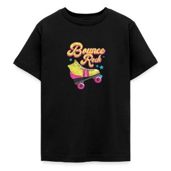 Années 80 - T-shirt Ado - noir - Devant - AI Model Teenager Male light (155cm)