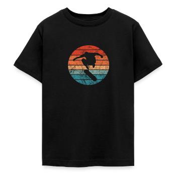 Skateboard - Teenage T-Shirt - black - Front - AI Model Teenager Male light (155cm)
