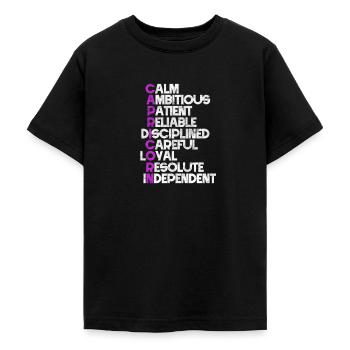 Sternzeichen Steinbock - Teenager T-Shirt - Schwarz - Vorne - AI Model Teenager Male light (155cm)