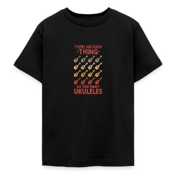 Ukulele - Teenager T-Shirt - Schwarz - Vorne - AI Model Teenager Male light (155cm)