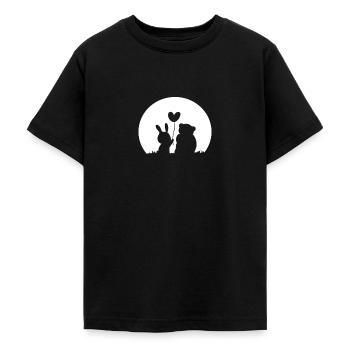 Hase - Teenager T-Shirt - Schwarz - Vorne - AI Model Teenager Male light (155cm)