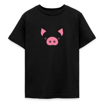 Schwein - Teenager T-Shirt - Schwarz - Vorne - AI Model Teenager Male light (155cm)