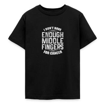 Cancer - Teenage T-Shirt - black - Front - AI Model Teenager Male light (155cm)